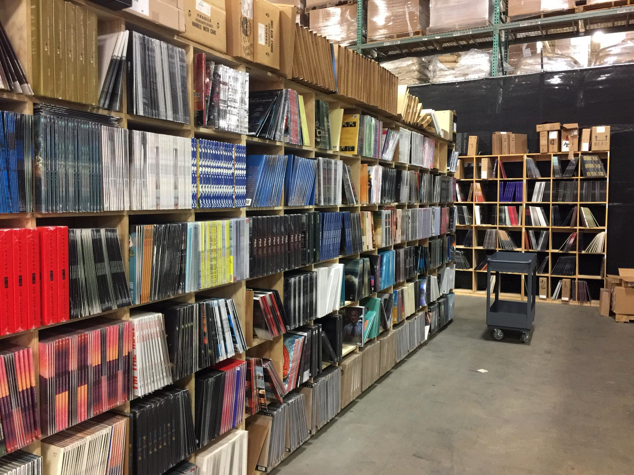 Warehouse inventory shelves